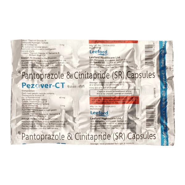 Pezover Ct Strip Of 10 Capsules