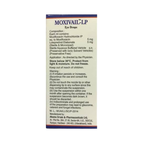 Moxivail Lp Bottle Of 5Ml Eye Drops