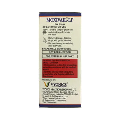 Moxivail Lp Bottle Of 5ml Eye Drops