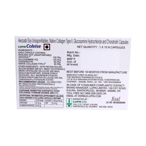 Colvise Strip Of 10 Capsules