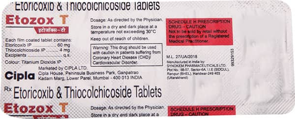 Etozox T Strip Of 10 Tablets