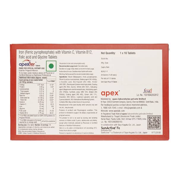 Apexfer Strip Of 10 Tablets