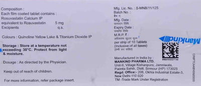 Statpure 5mg Strip Of 10 Tablets