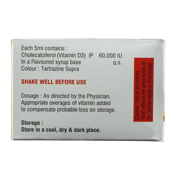 Zing D3 60K Nano Shot Butter Scotch Flavour Sugar Free Bottle Of 5Ml Oral Solution