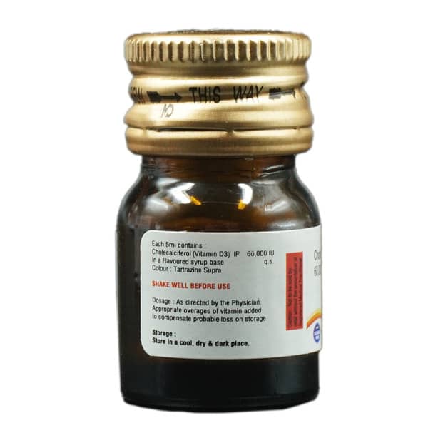 Zing D3 60K Nano Shot Butter Scotch Flavour Sugar Free Bottle Of 5Ml Oral Solution