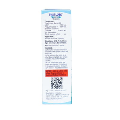Mistlube Bottle Of 10ml Eye Drops