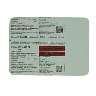 Glidum Mf 1/500Mg Er Strip Of 10 Tablets
