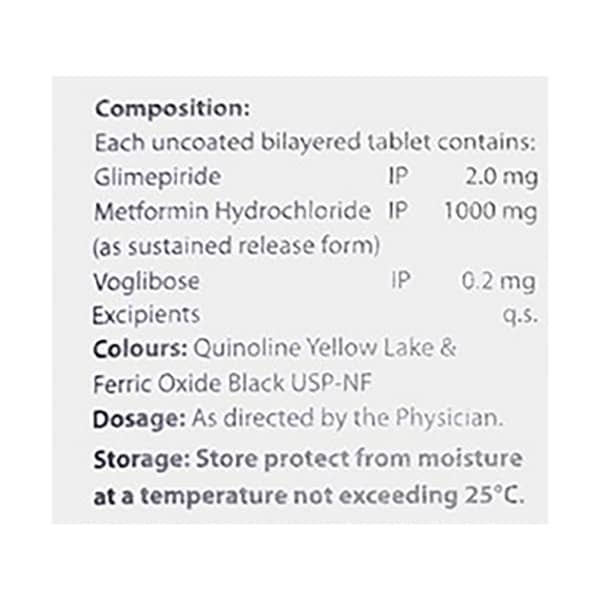 Dailyvog Gm 2mg Forte Strip Of 10 Tablets