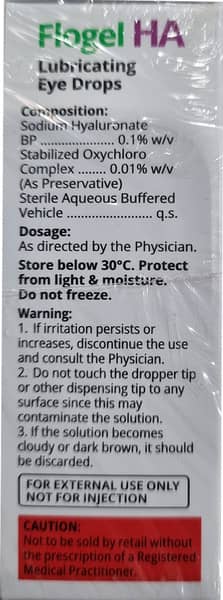 Flogel Ha Bottle Of 10ml Eye Drops