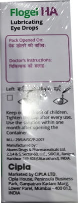 Flogel Ha Bottle Of 10ml Eye Drops