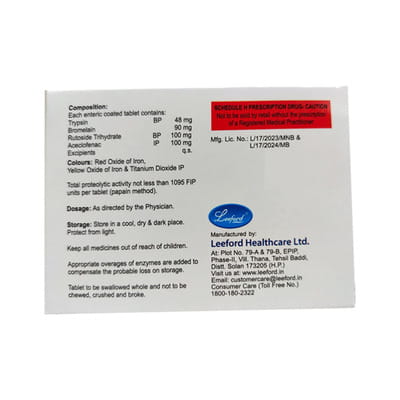 Chymomerg A Strip Of 10 Tablets