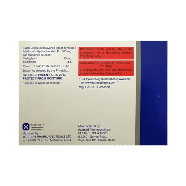 Torglip M Sr 500mg Strip Of 10 Tablets