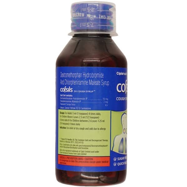 Cofsils Dx Sugar Free Bottle Of 100ml Syrup