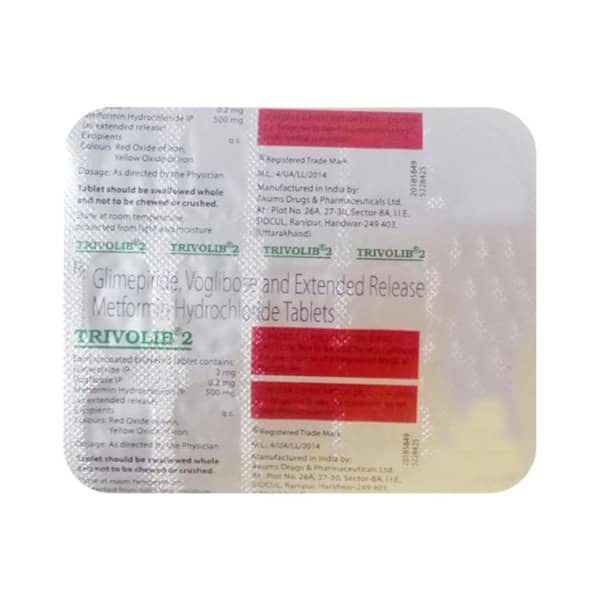 Trivolib 2mg Strip Of 15 Tablets