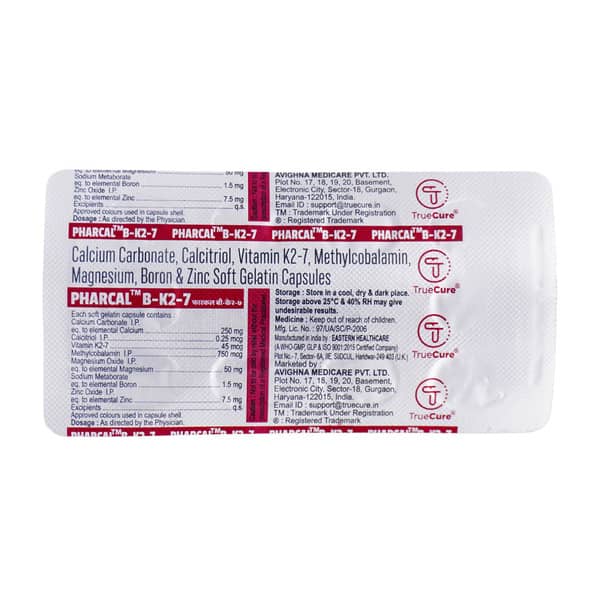 Pharcal B K2 7 Strip Of 10 Softgel Capsules