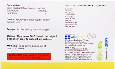 Webace 100mg Strip Of 7 Capsules