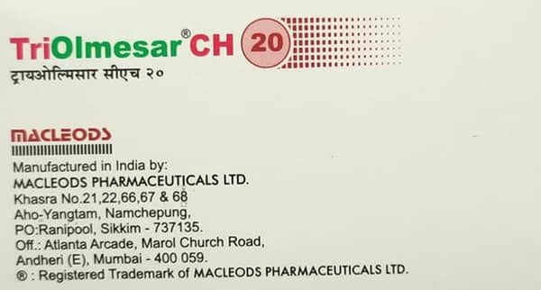 Triolmesar Ch 20mg Strip Of 15 Tablets