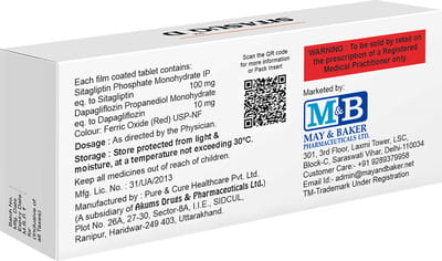 Sitasug D 10/100mg Strip Of 10 Tablets