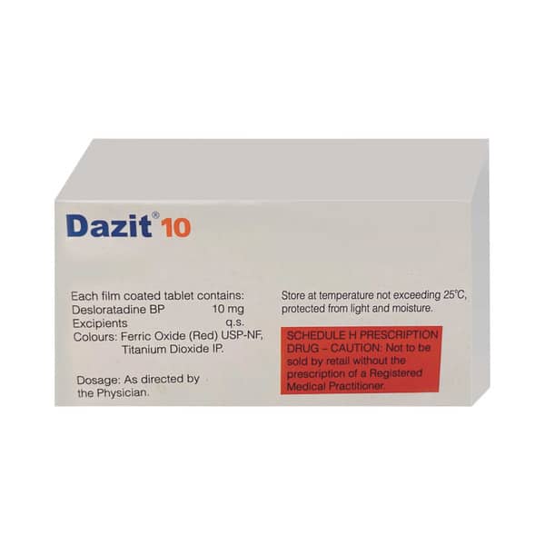 Dazit 10mg Strip Of 15 Tablets