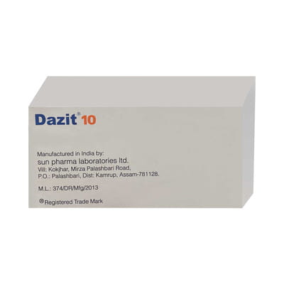 Dazit 10mg Strip Of 15 Tablets