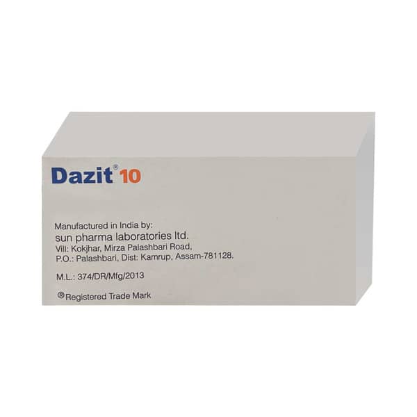 Dazit 10mg Strip Of 15 Tablets