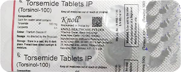 Torsinol 100mg Strip Of 10 Tablets