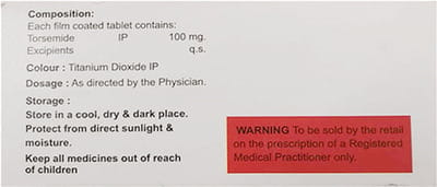 Torsinol 100mg Strip Of 10 Tablets