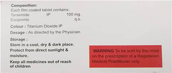 Torsinol 100mg Strip Of 10 Tablets