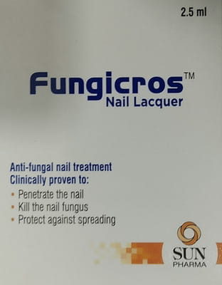 Fungicros Bottle Of 2.5ml Nail Lacquer