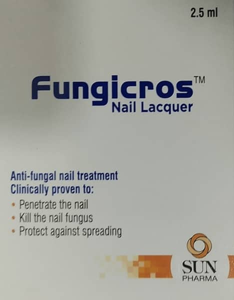 Fungicros Bottle Of 2.5ml Nail Lacquer