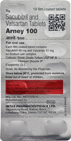 Arney 100mg Strip Of 14 Tablets