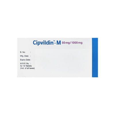 Cipvildin M 50/1000mg Strip Of 15 Tablets
