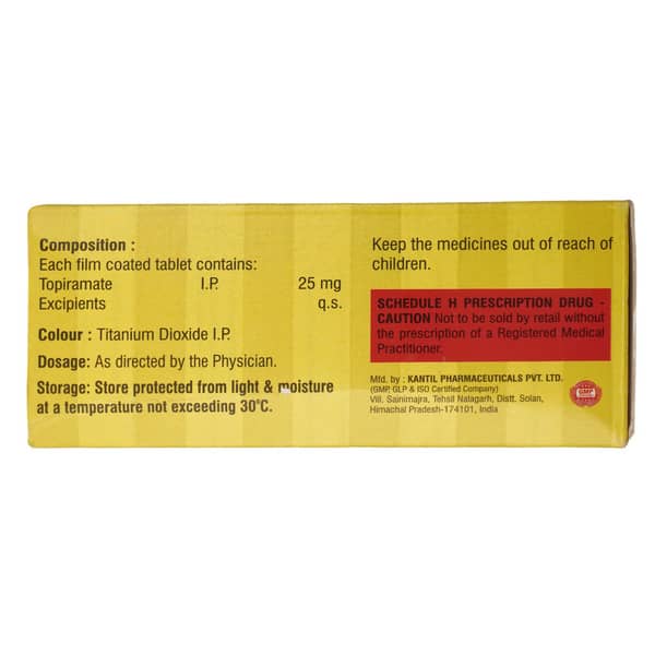 Topiranol 25Mg Strip Of 10 Tablets