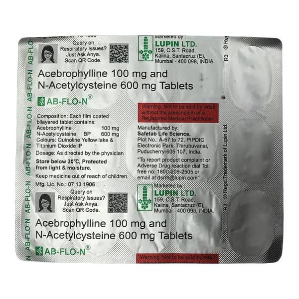 Ab Flo N Strip Of 15 Tablets