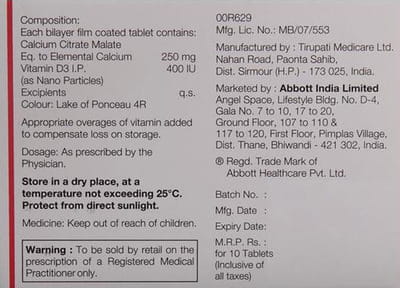 Rockbon D 400iu New Strip Of 15 Tablets