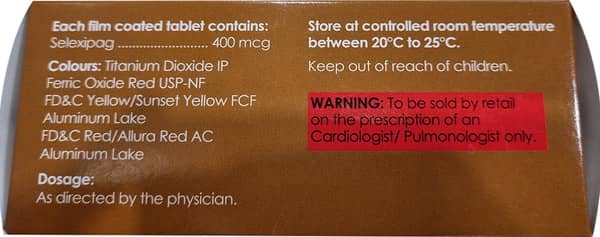 Zexipag 400mcg Strip Of 10 Tablets