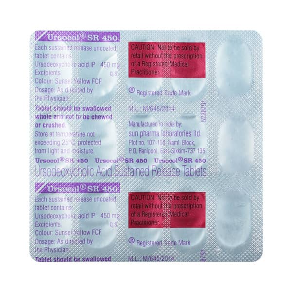 Ursocol Sr 450 Strip Of 15 Capsules