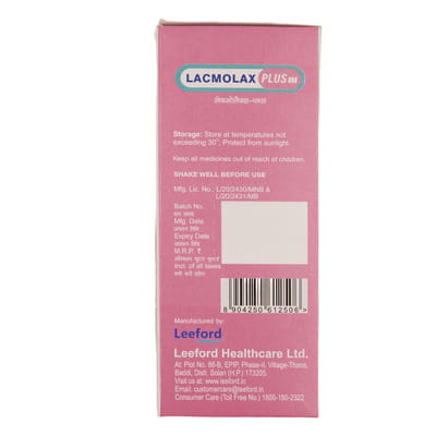 Lacmolax Plus Bottle Of 170ml Syrup