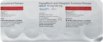 Zomelis D 10/100mg Strip Of 10 Tablets