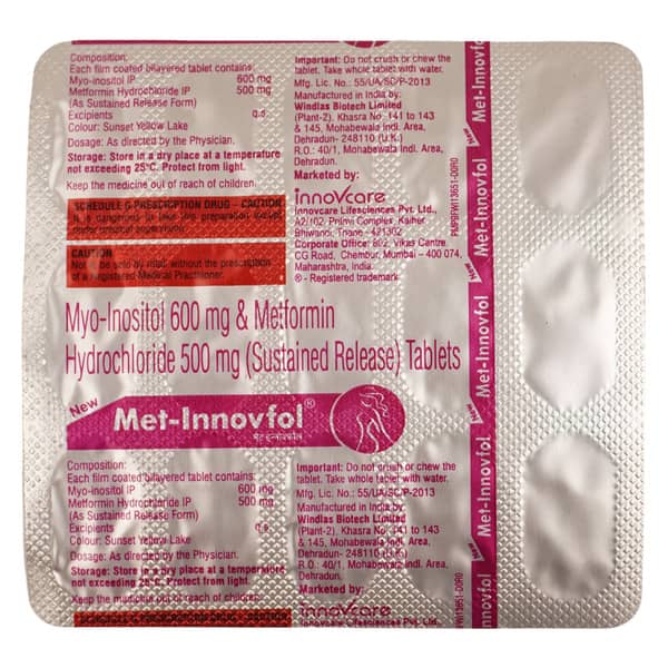New Met Innovfol Strip Of 15 Tablets
