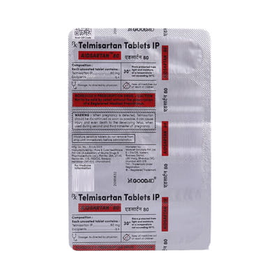 Aidsartan 80mg Strip Of 10 Tablets