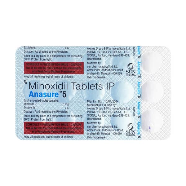 Anasure 5Mg Strip Of 15 Tablets