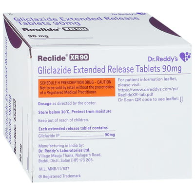 Reclide Xr 90mg Strip Of 15 Tablets