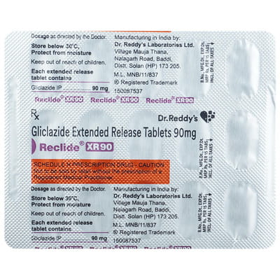 Reclide Xr 90mg Strip Of 15 Tablets