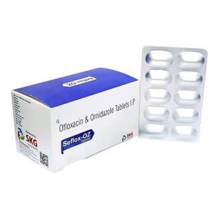 Seflox Oz 200 Mg/500 Mg Strip Of 10 Tablets