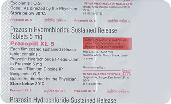 Prazopill Xl 5mg Strip Of 30 Tablets