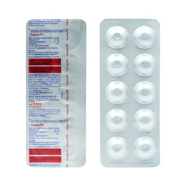 Telmifine H 40mg Strip Of 10 Tablets