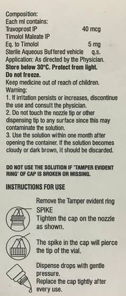 Lupitros Tz Bottle Of 3ml Eye Drops