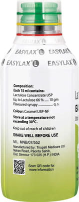 Easylax L Lemon Flavour Sugar Free Bottle Of 200ml Oral Solution