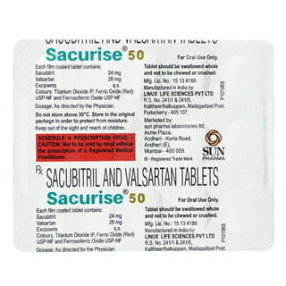 Sacurise 50Mg Strip Of 14 Tablets